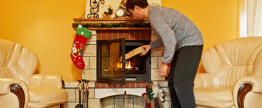 Rusted Metal Fireplace Restoration in Front Royal, Virginia